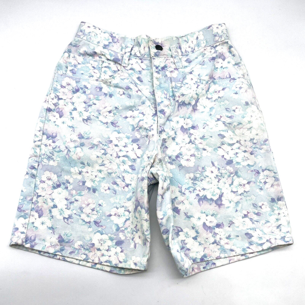 Breaker Jeans True Vintage 80s Pastel Floral Denim Shorts Fairykei | Size S